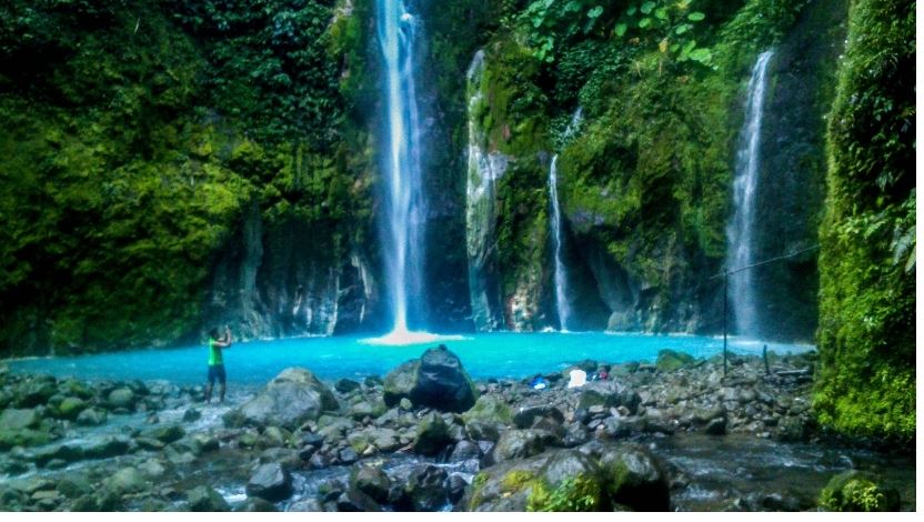 Two Colors Sibolangit Waterfall Tourist Places in North Sumatra